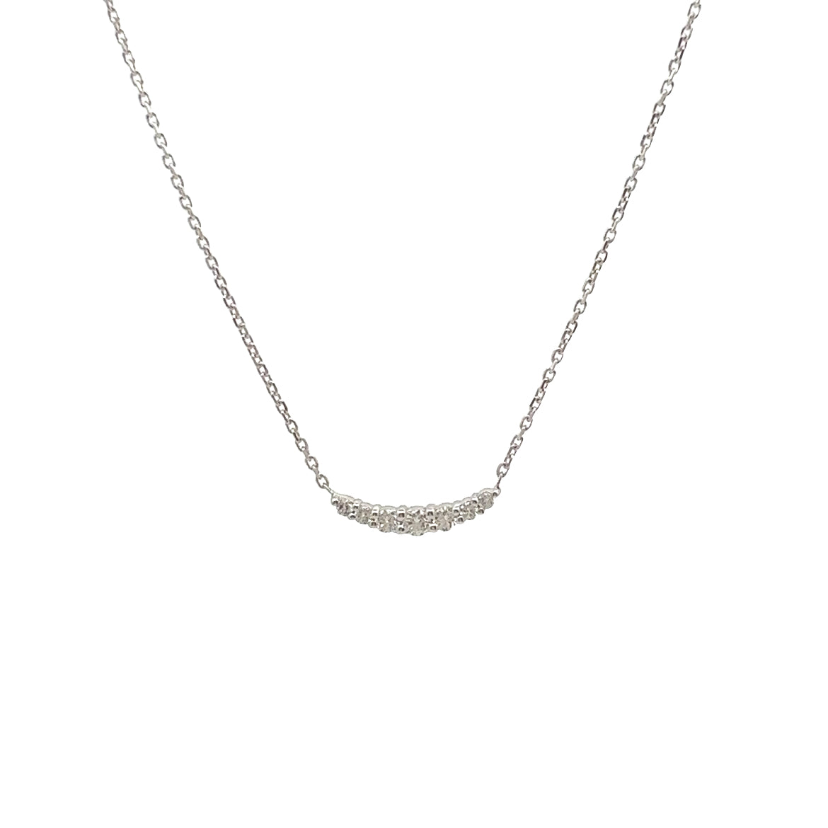 Minimal Diamond Bar Necklace