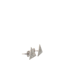 Triangular diamond earring