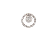 Elegant Diamond Circle Earring