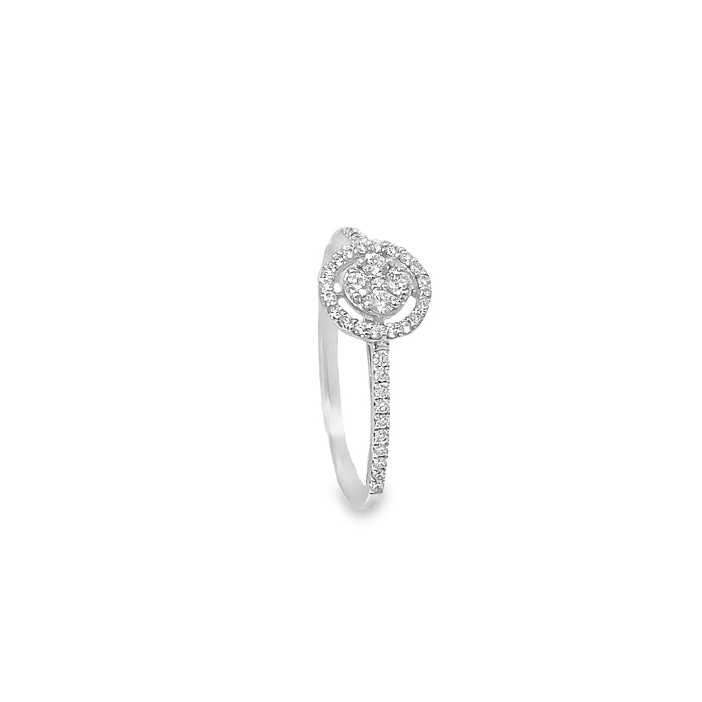 Double Halo Diamond Ring