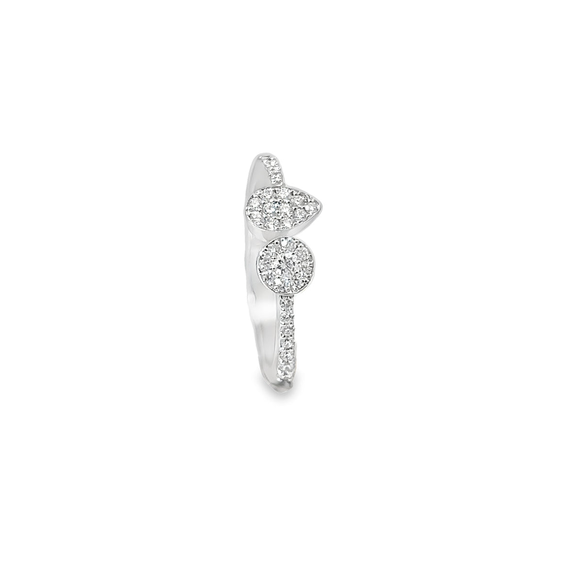 Pear & Round Diamond Ring Secondary image
