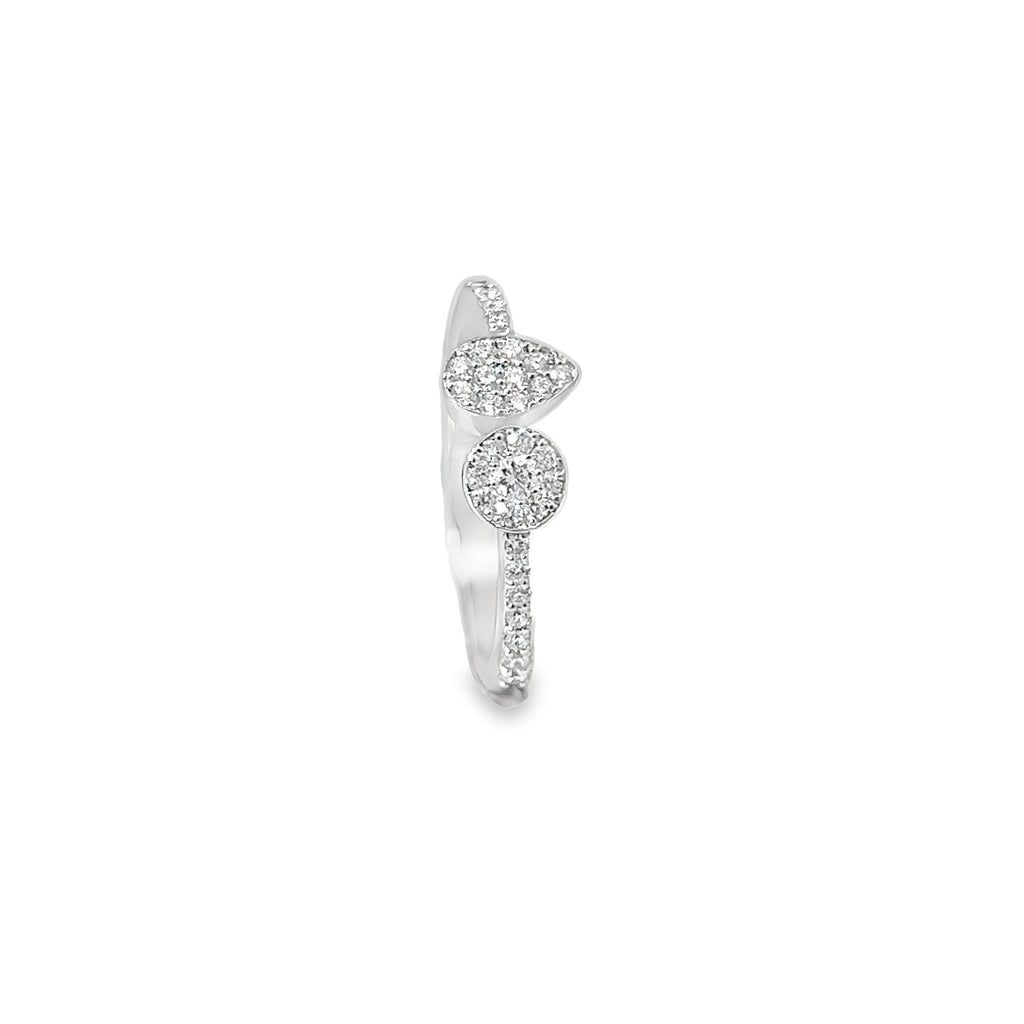 Pear & Round Diamond Ring