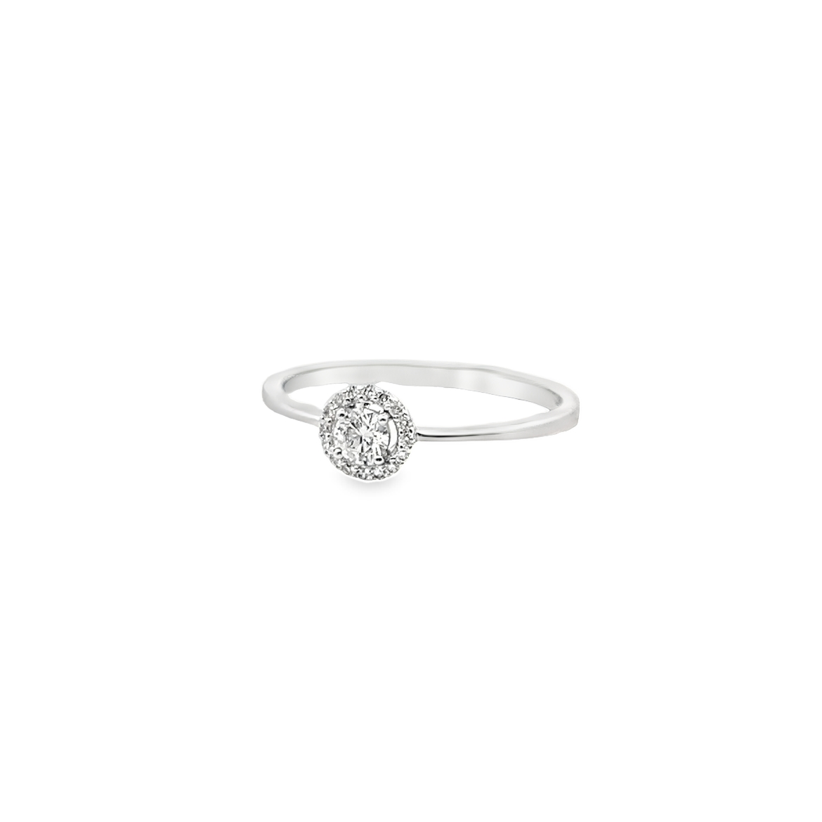 Oval Halo Diamond Ring Secondary image