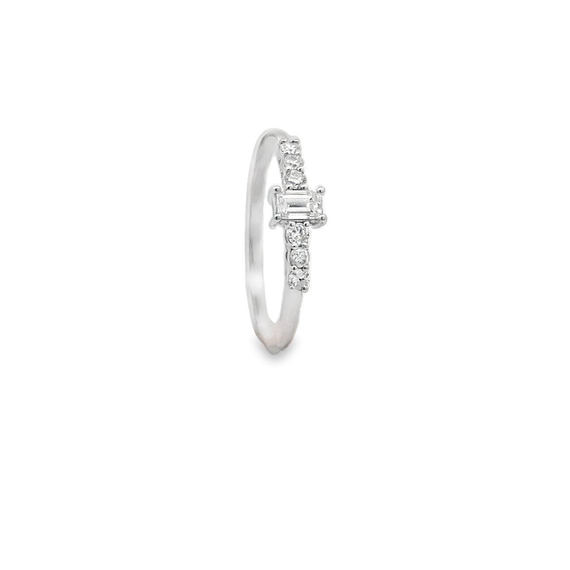 Baguette Three Stone Diamond Ring Main image