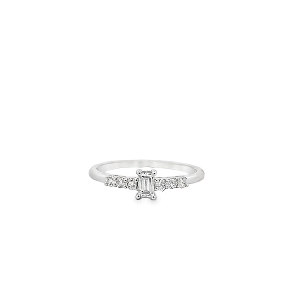 Baguette Three Stone Diamond Ring