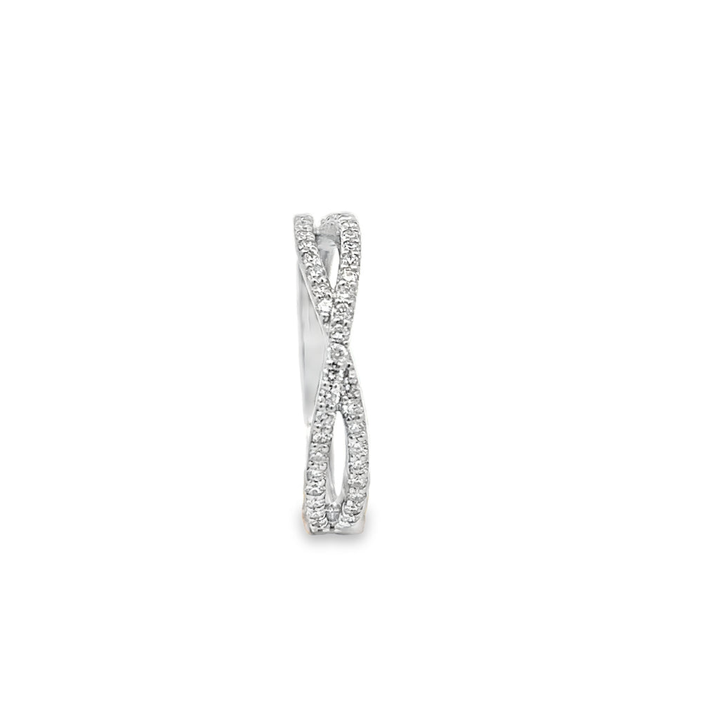 Criss Cross Diamond Ring