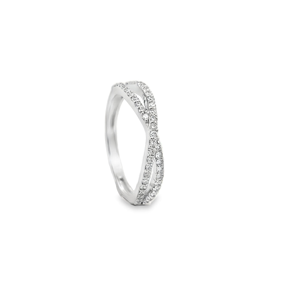Criss Cross Diamond Ring
