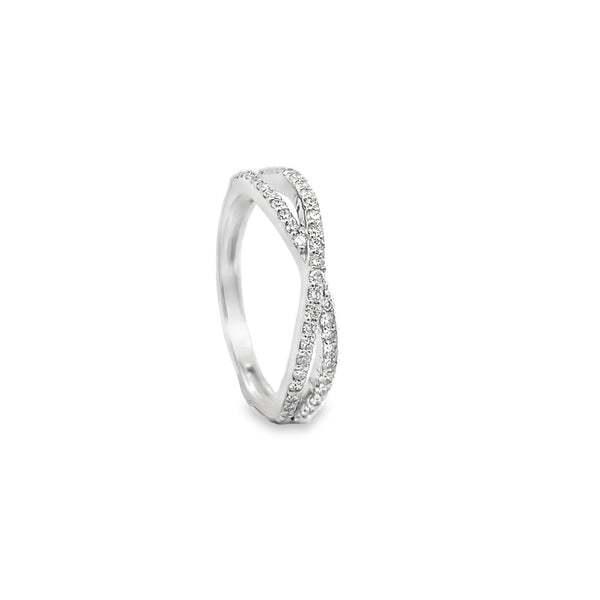 Criss Cross Diamond Ring