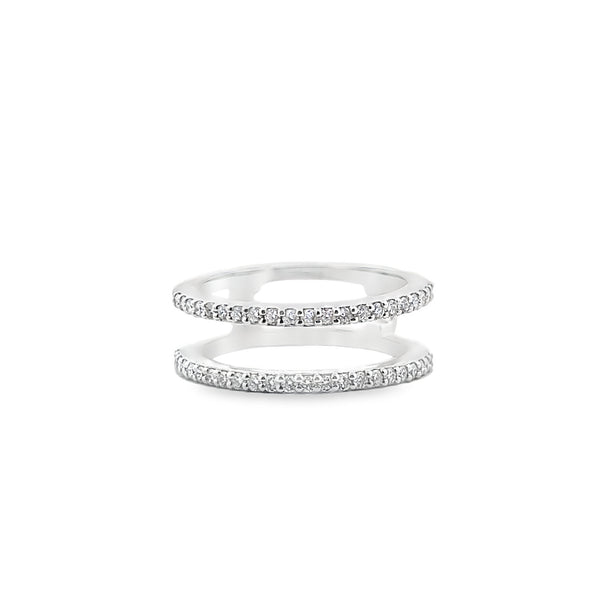 Double Band Diamond Ring