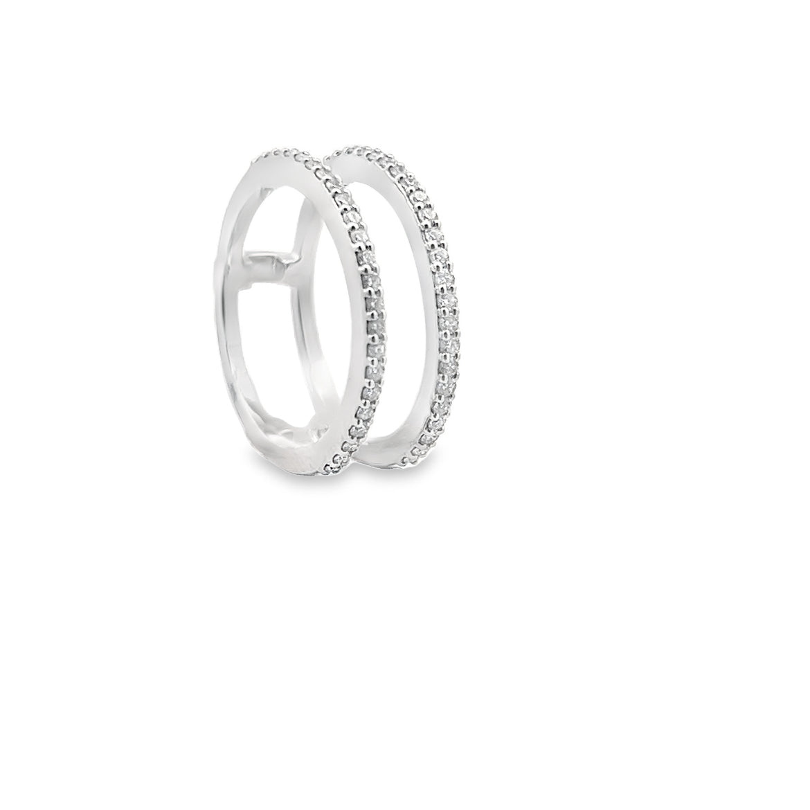 Double Band Diamond Ring Secondary image