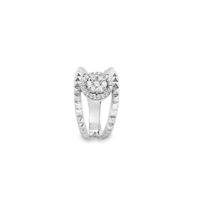 Diamond Cluster Statement Ring Secondary image