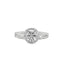 Split Shank Halo Engagement Ring