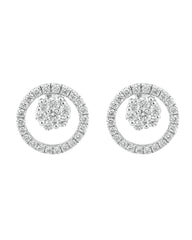 Elegant Diamond Circle Earring