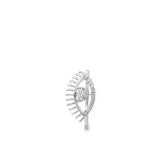 Eye-Shaped Diamond Ring