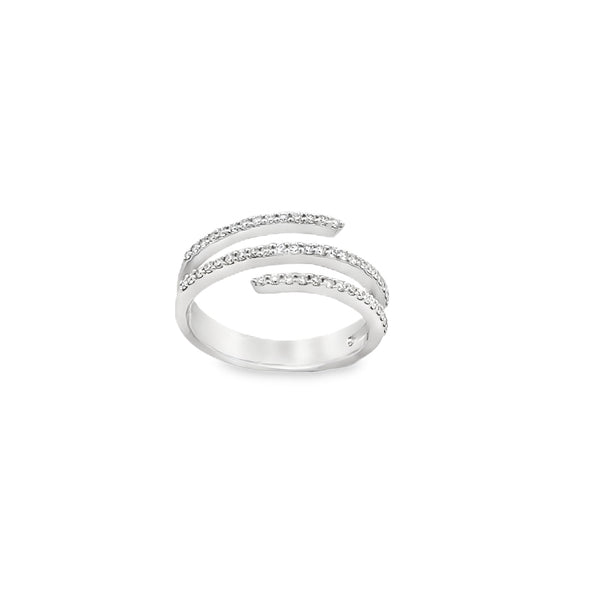 Triple Row Diamond Ring