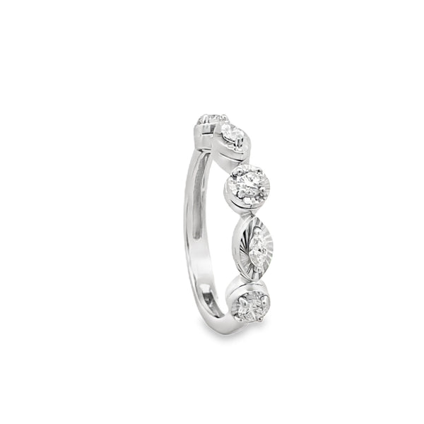 Marquise Diamond Band Ring