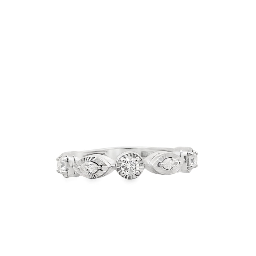 Marquise Diamond Band Ring
