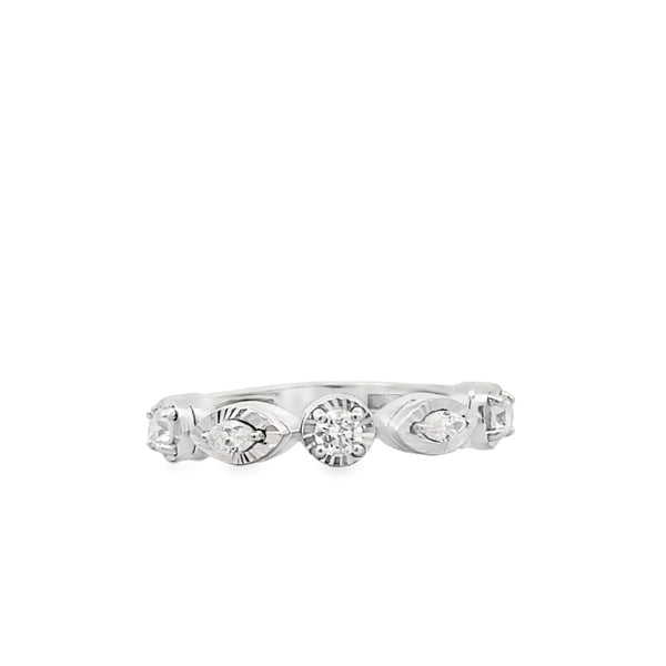 Marquise Diamond Band Ring