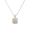Cushion Halo Diamond Pendant Necklace