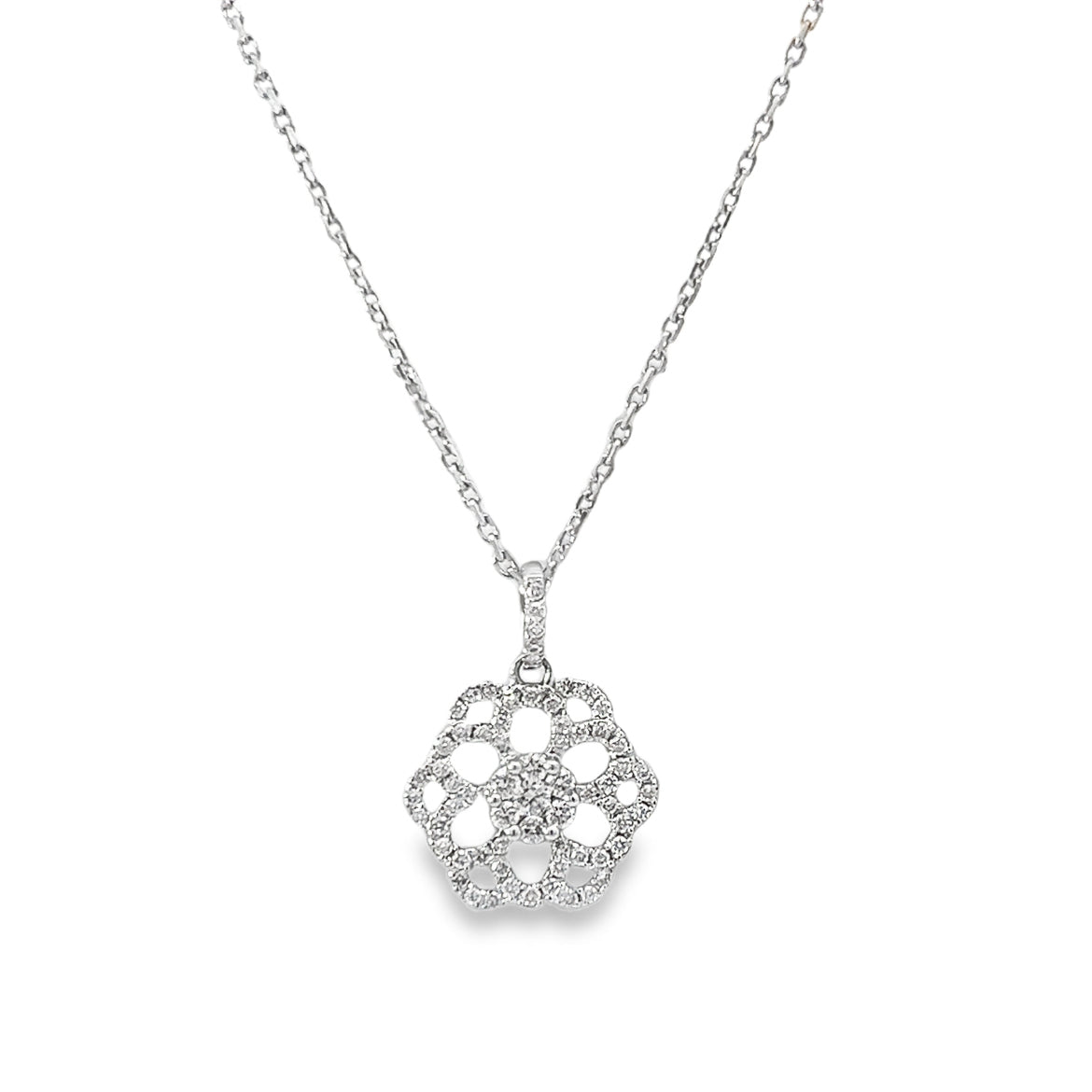 Elegant Floral Pendant Necklace