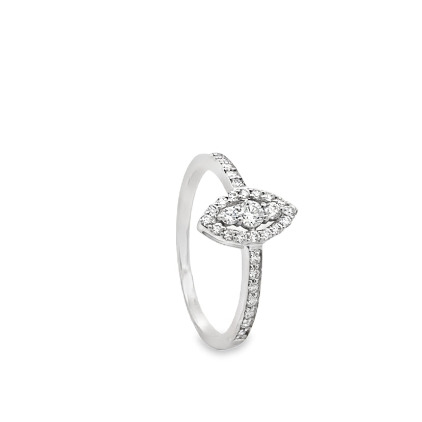 Marquise Cluster Diamond Ring Secondary image
