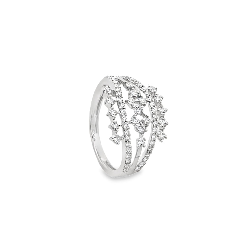 Floral Diamond Cocktail Ring Main image