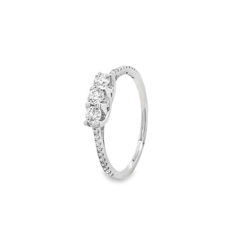 Triple Round Diamond Ring Main image