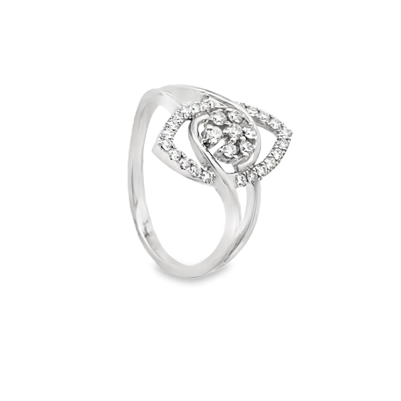 Swirl Cluster Diamond Ring Main image