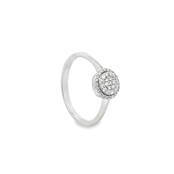 Round Halo Diamond Ring
