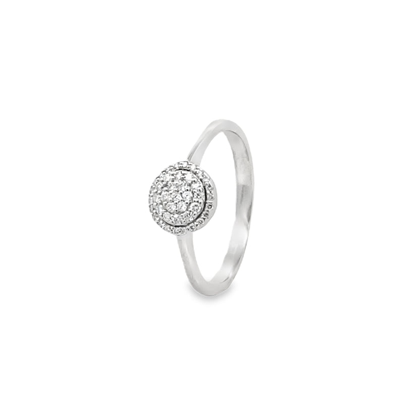 Round Halo Diamond Ring