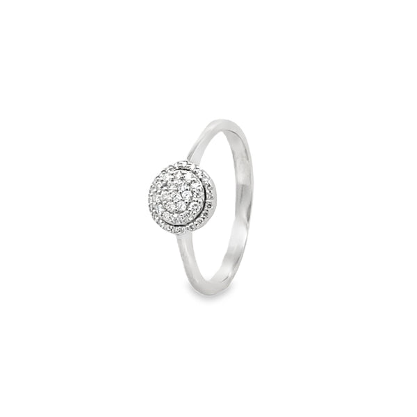 Round Halo Diamond Ring