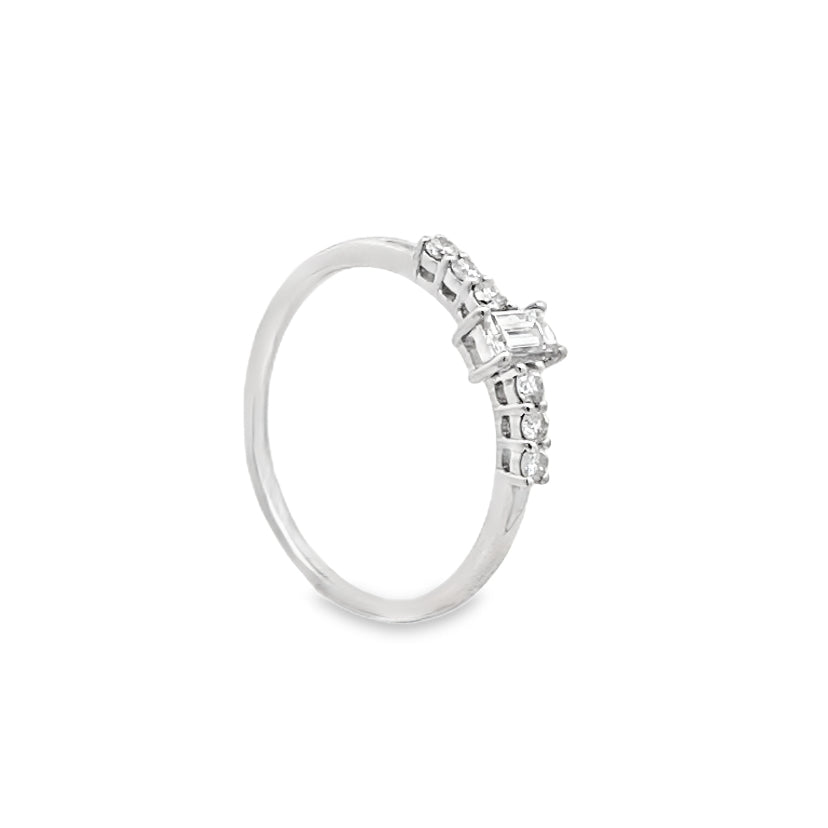 Baguette Three Stone Diamond Ring Main image