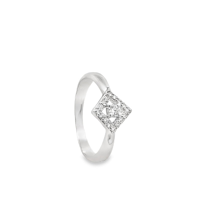 Square Halo Diamond Ring Main image