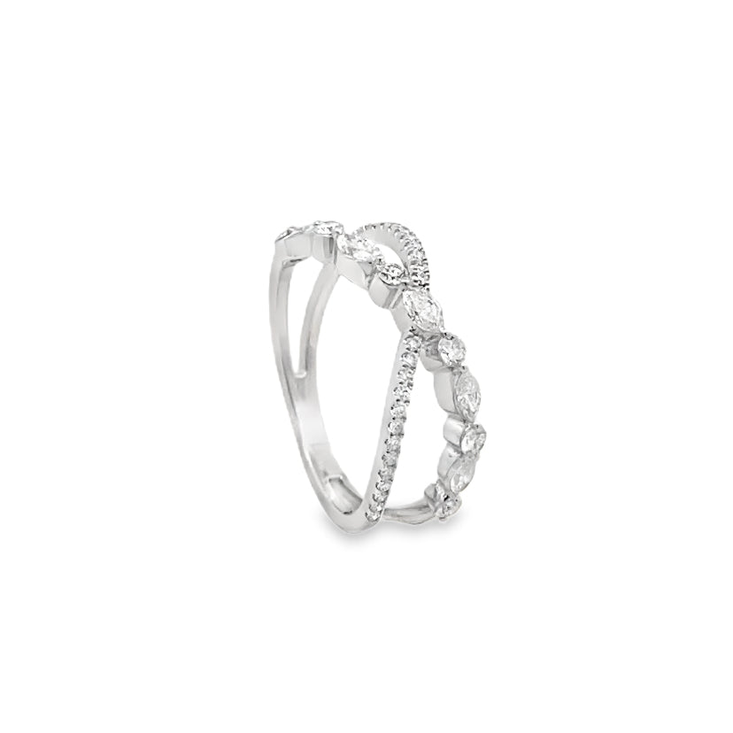 Intertwined Diamond Ring Secondary image