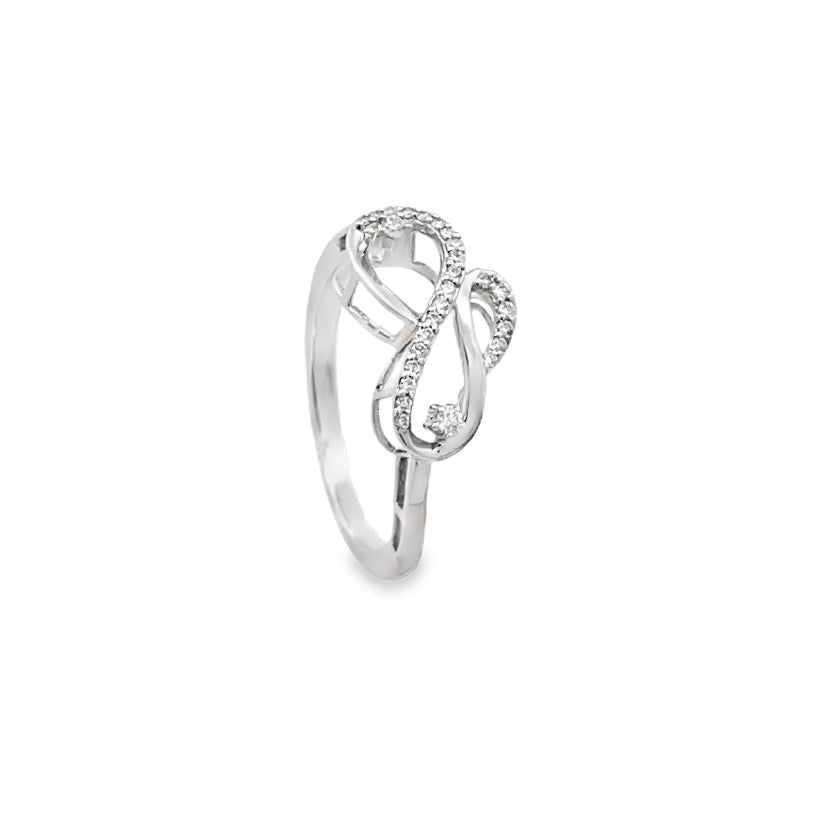 Infinity Diamond Ringin 18K white gold Secondary image