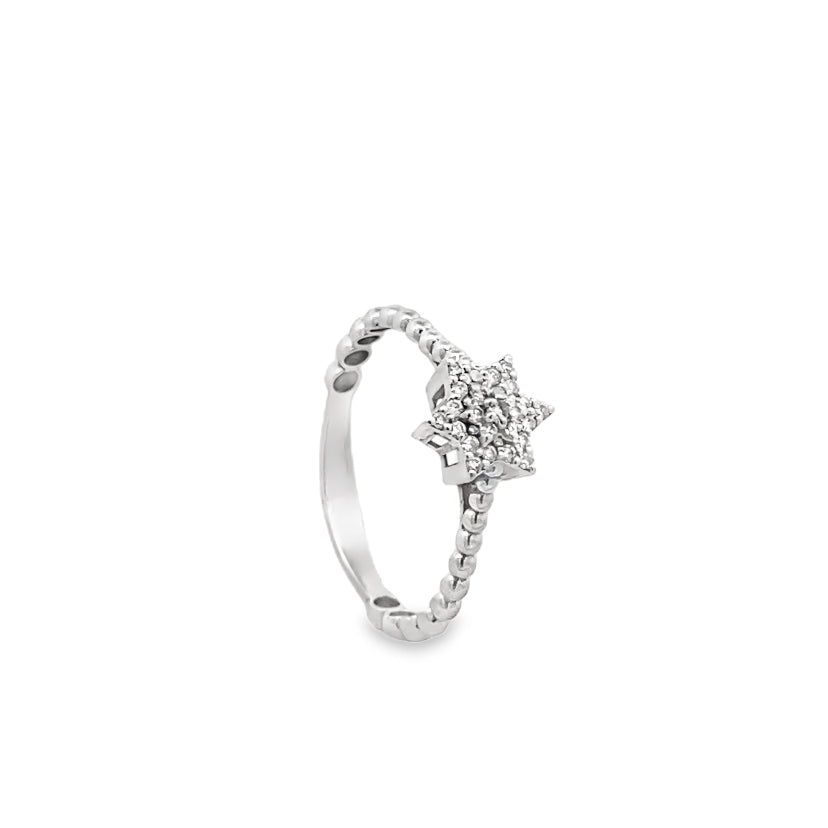 Elegant Star Diamond Ring