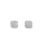 Cushion Double Halo Diamond Stud Earrings