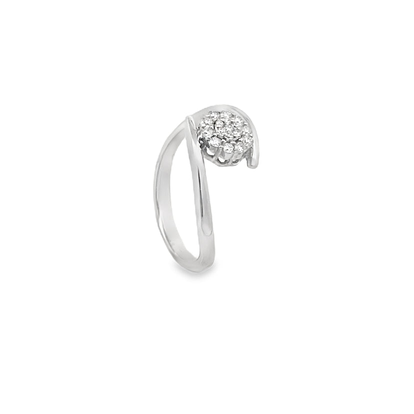 Twist Cluster Diamond Ring Main image