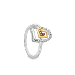 Heart-Shaped Ruby Ring