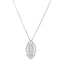 Marquise Halo Diamond Pendant Necklace