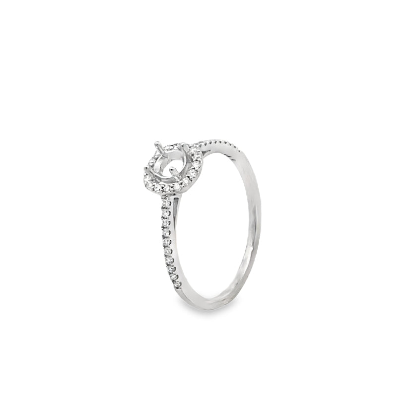 Halo Diamond Engagement Ring Setting