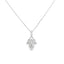 Vintage Pear Diamond Pendant Necklace