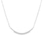 Curved Pavé Diamond Bar Necklace