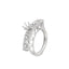 Graduated Diamond Engagement Ring Setting