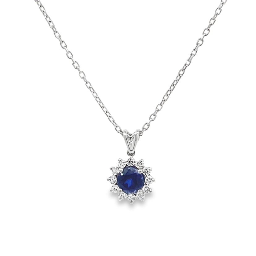 Elegant Sapphire Pendant Necklace