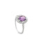 Elegant Amethyst Diamond Ring