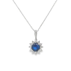 Elegant Sapphire Pendant Necklace