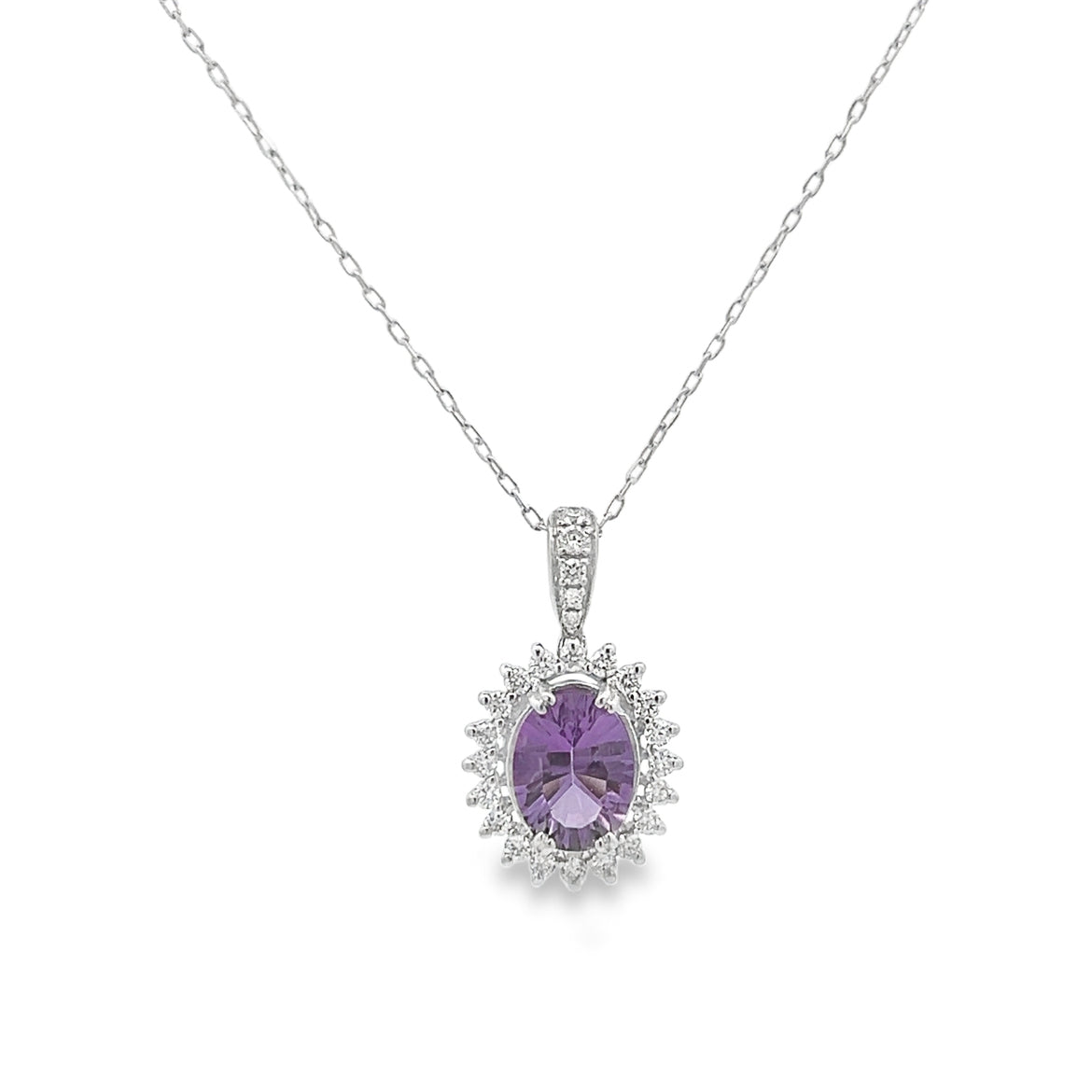 Elegant Amethyst Pendant Necklace
