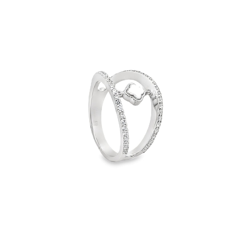 Open Heart Diamond Ring Main image