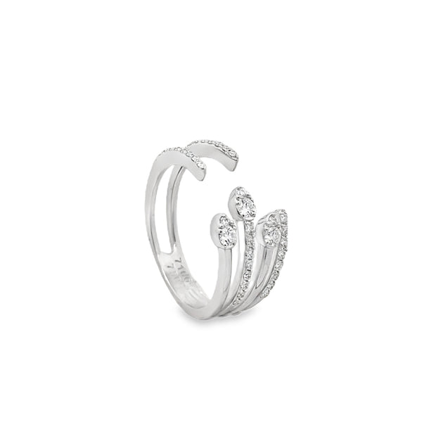 Floral Open Diamond Ring